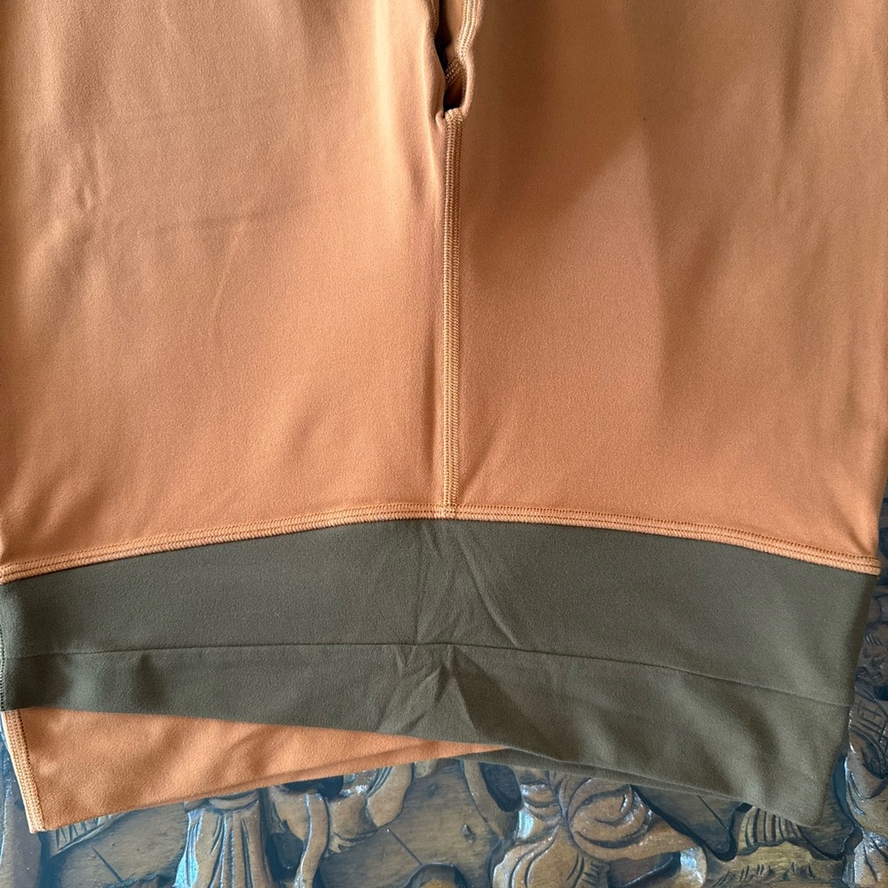 lululemon athletica Orange and Olive Leggings